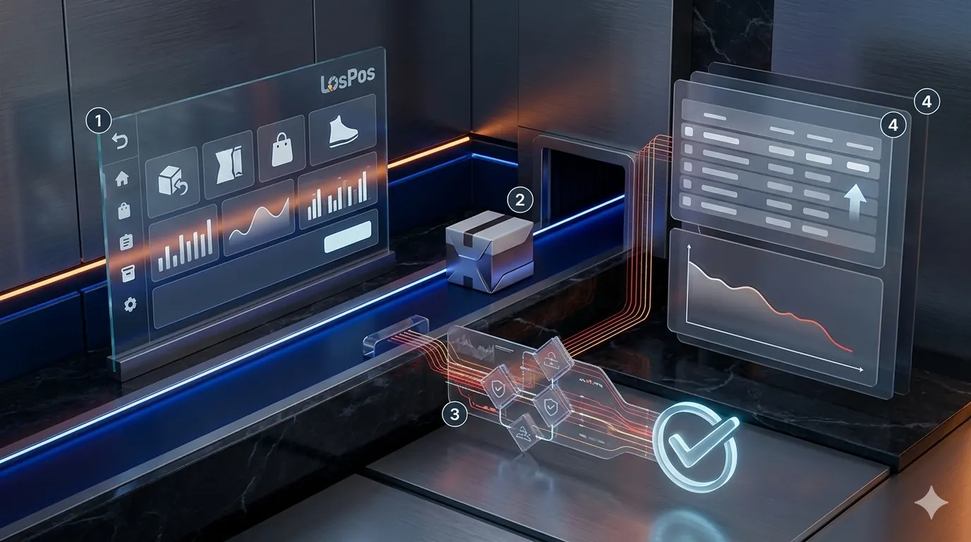 Wie sollte das POS-Setup aussehen, das die Retourenprozesse steuert? Los Pos Blog-Coverbild für